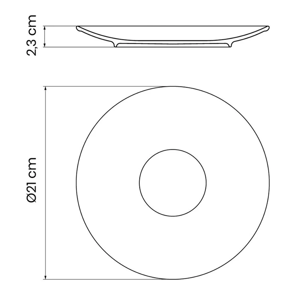 RUSTICO MARRÓN PLATO POSTRE 21 CM TRAMONTINA T96980A 5