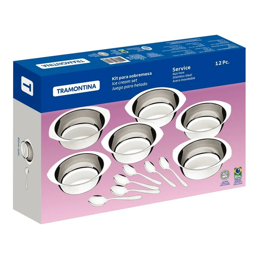 JUEGO  PARA  POSTRE 12PZAS  SERVICE TRAMONTINA T64400A 4