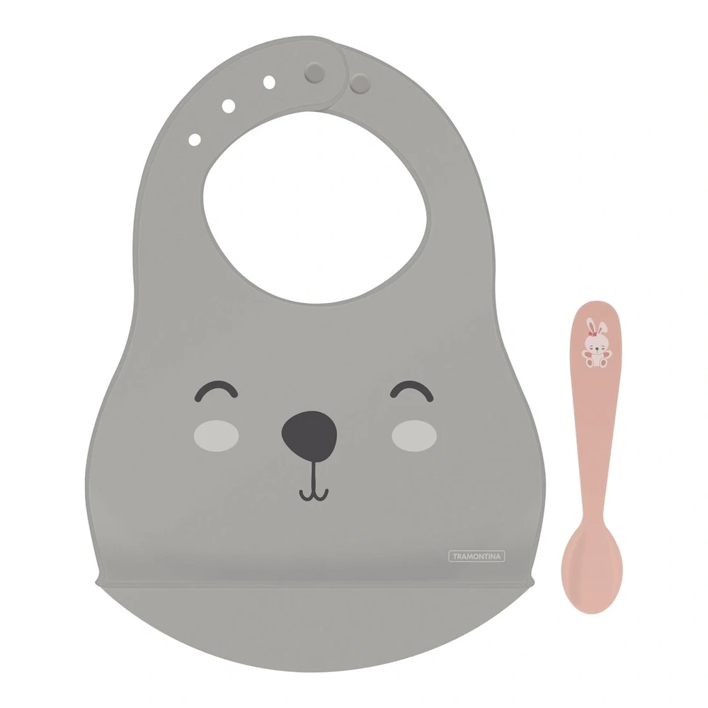 KIT BABERO + CUCHARA INFANTIL 2PZAS LE PETIT TRAMONTINA T237973