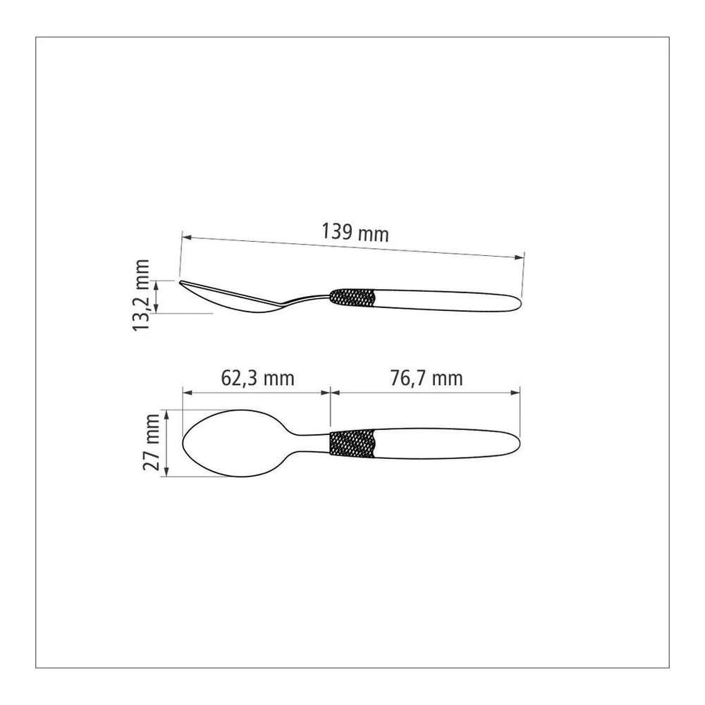 JUEGO  CUCHARAS TE 12PZAS IPANEMA TRAMONTINA T233678 5