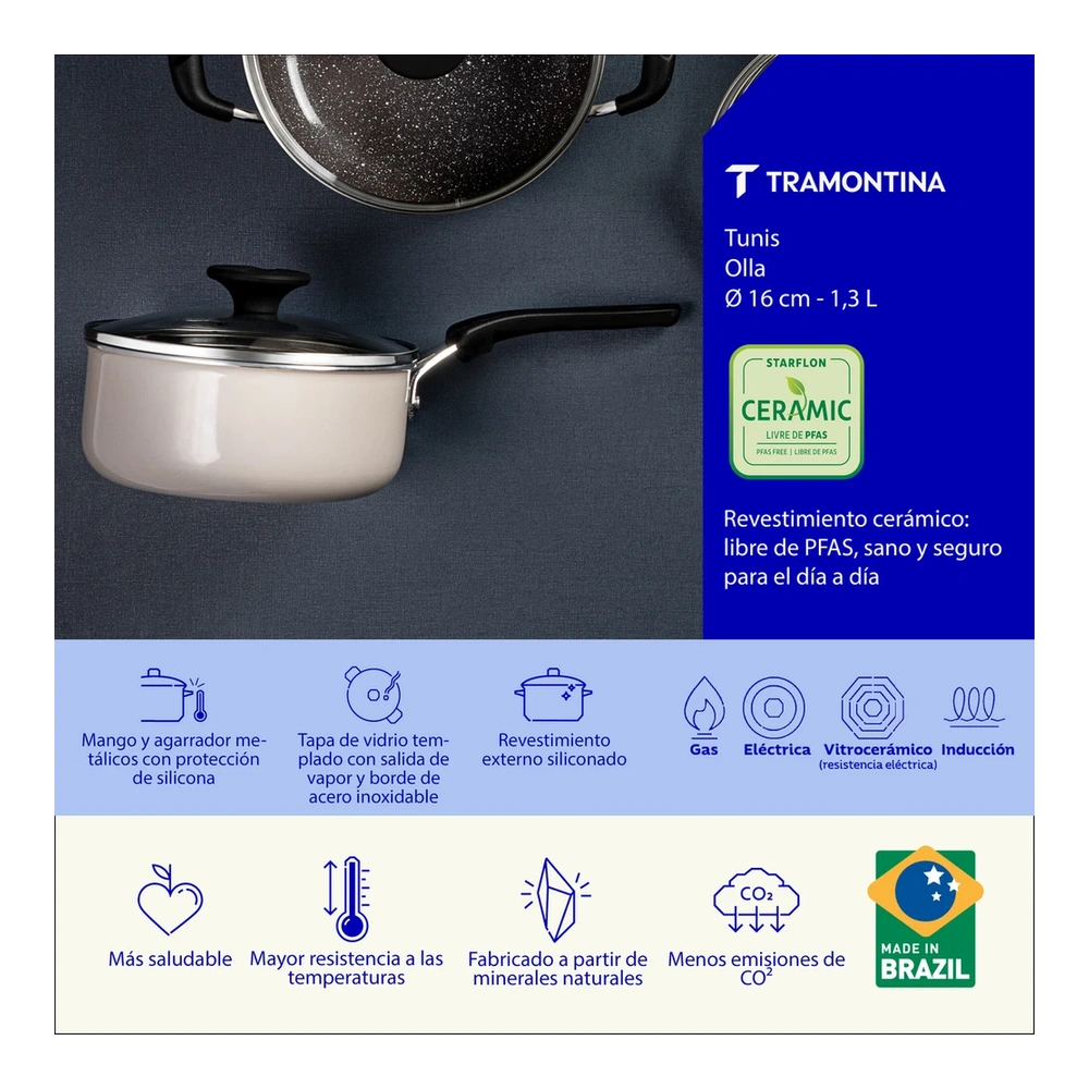 OLLA 16CM TUNIS TRAMONTINA T287235 3