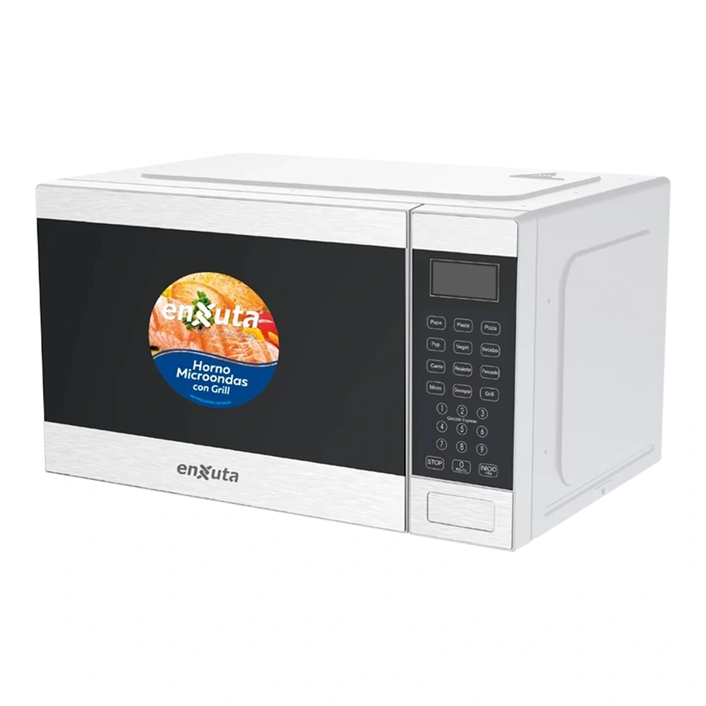 Microondas 25 Litros Digital Blanco con Grill