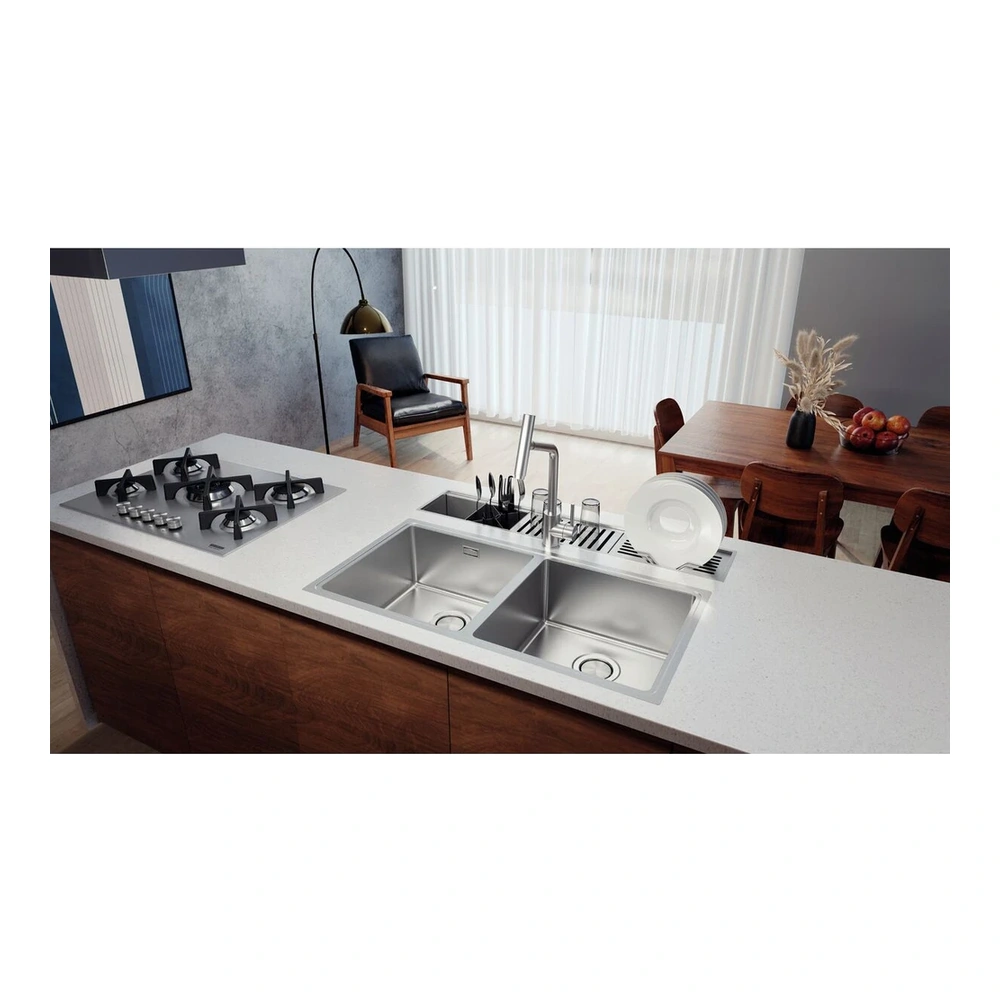 CUBETA INOX QUADRUM 89X46X20,5 2C 40 TRAMONTINA T94008 3