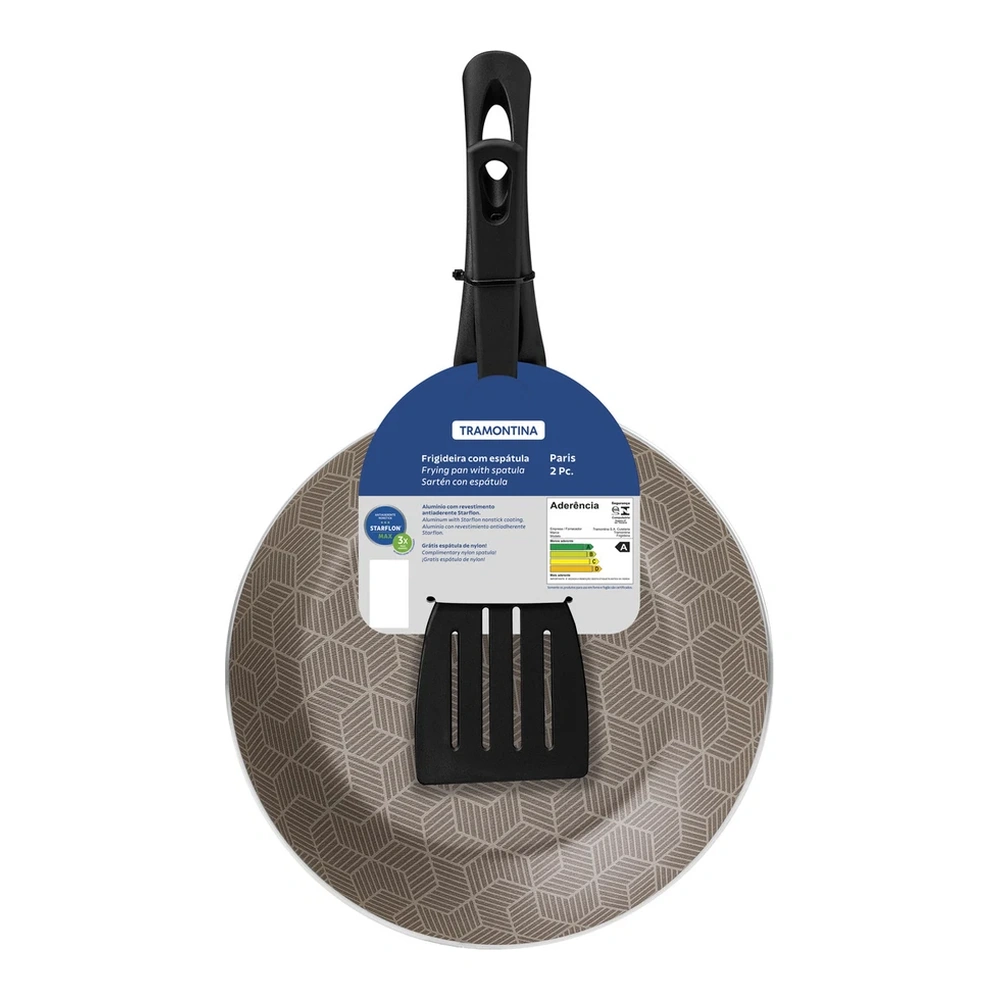 SARTEN 24 CM CON ESPATULA PARIS TRAMONTINA T28500B 4