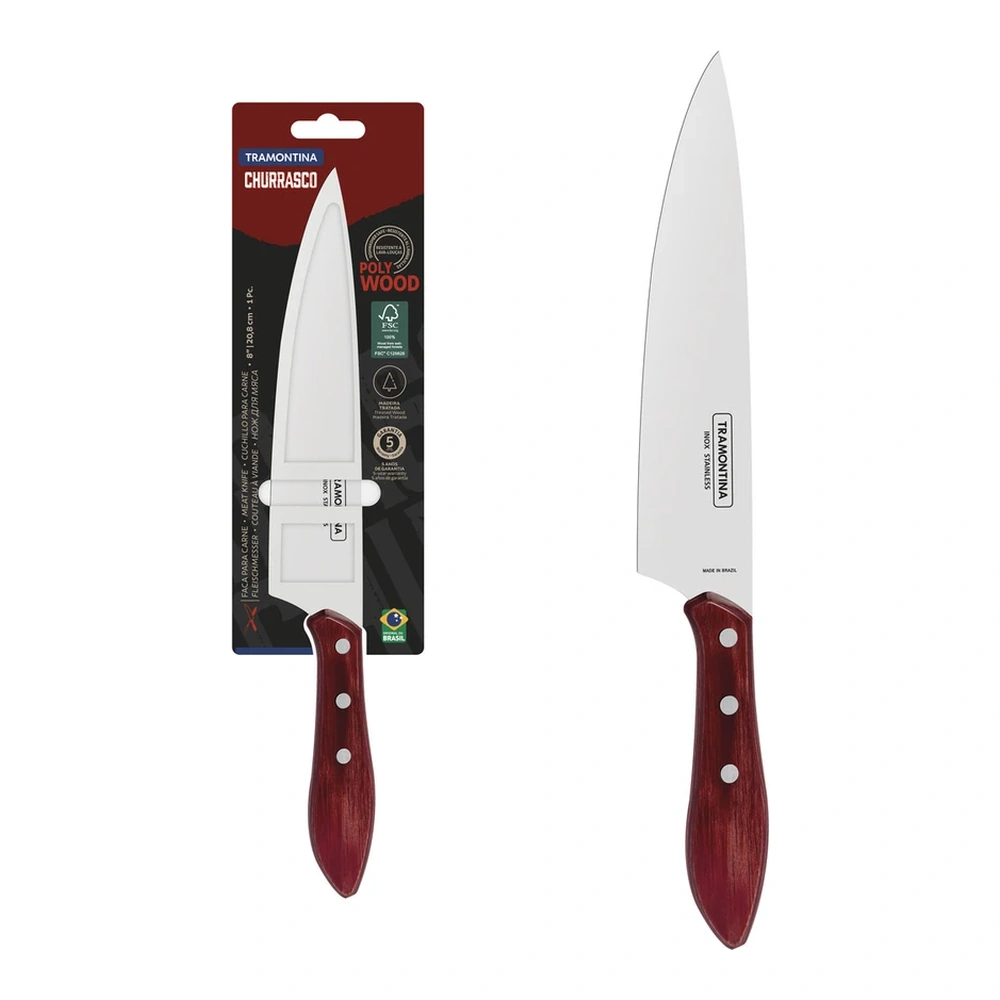 CUCHILLO CARNE 8 POLYOOD TRAMONTINA T21189