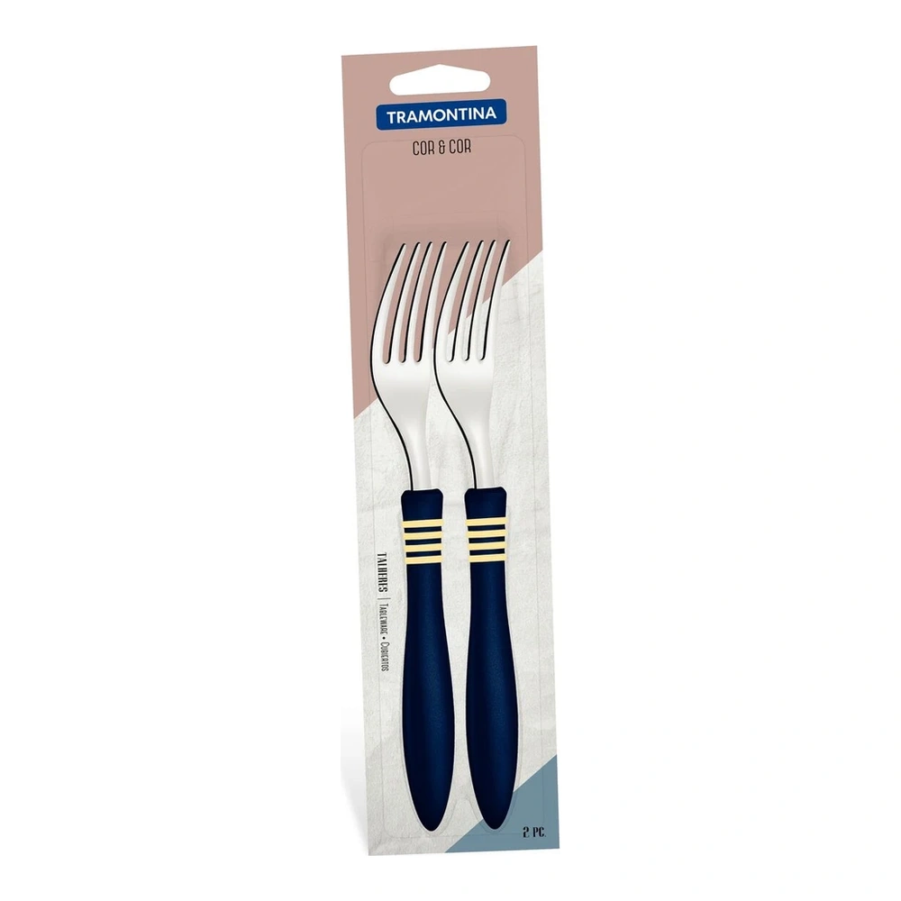 JUEGO  TENEDORES MESA 2 PZAS COR & COR TRAMONTINA T234523 3