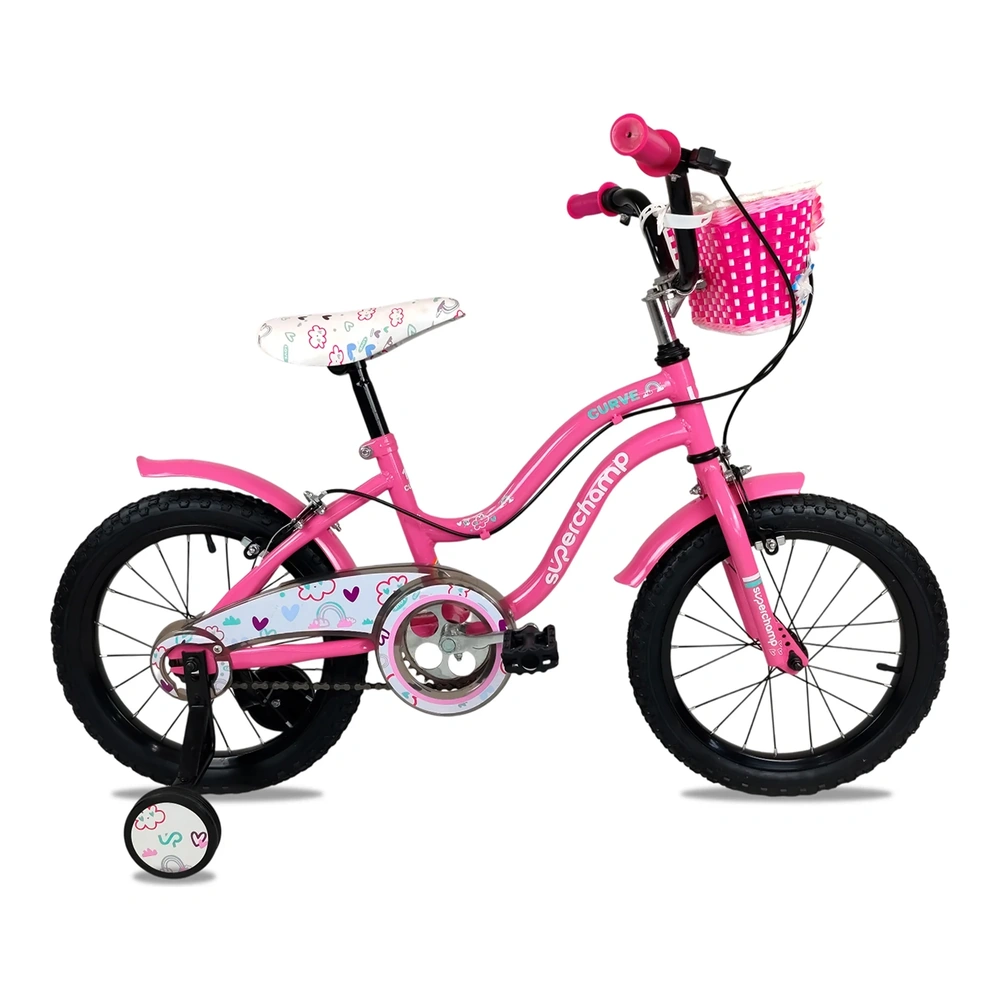BICICLETA SUPERCHAMP CURVE ARO 16 ROSADO