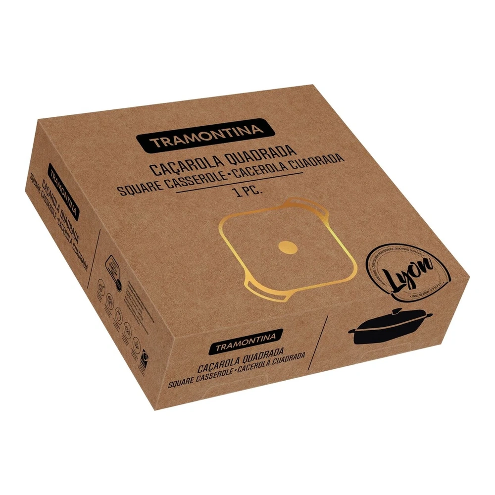 CACEROLA CUADRADA 28CM LYON TRAMONTINA T209633 5