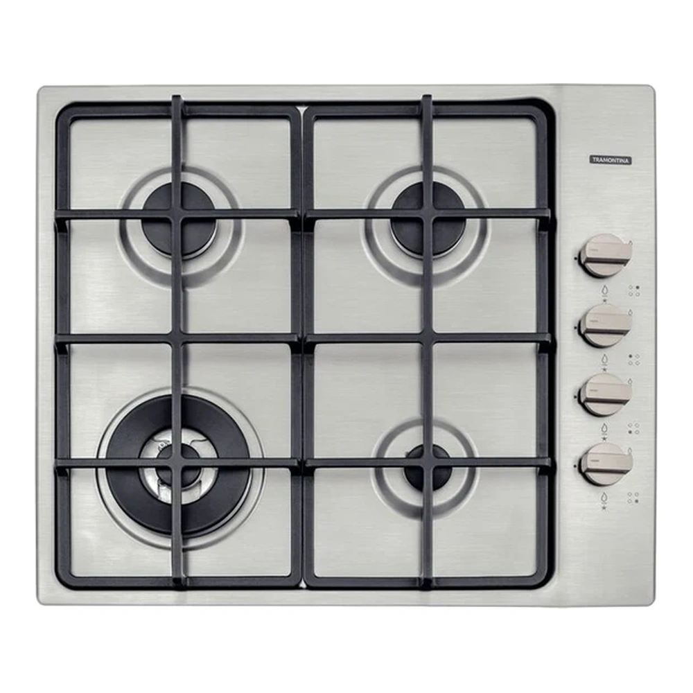 PLACA COC GAS INOX SQUARE 4GXHE SSTOP 60 TRAMONTINA T947015 2
