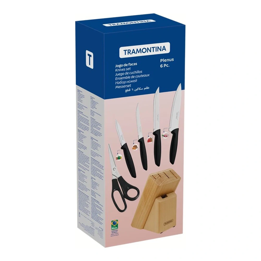 JUEGO  DE CUCHILLOS 6 PZAS PLENUS TRAMONTINA T234988 4