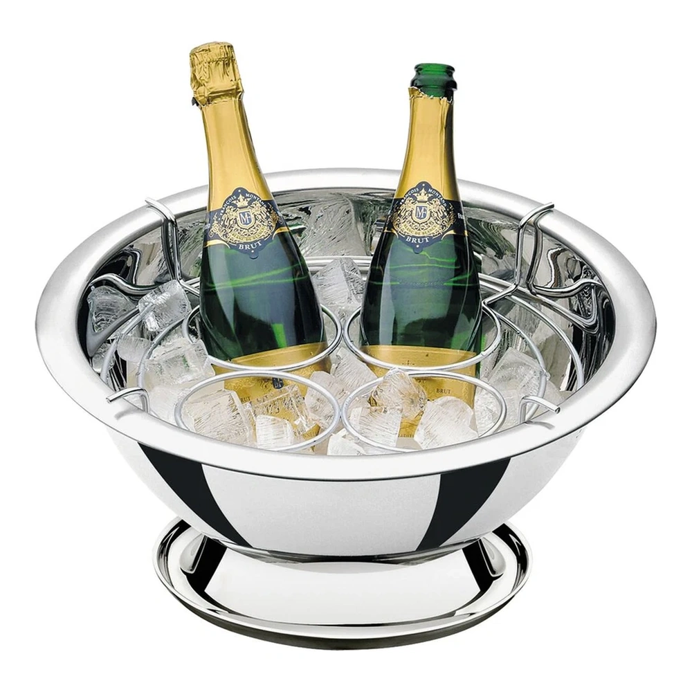 CHAMARILLOPANERA PARA 4 BOTELLAS EN ACERO INOXIDABLANCOE TRAMONTINA T61276