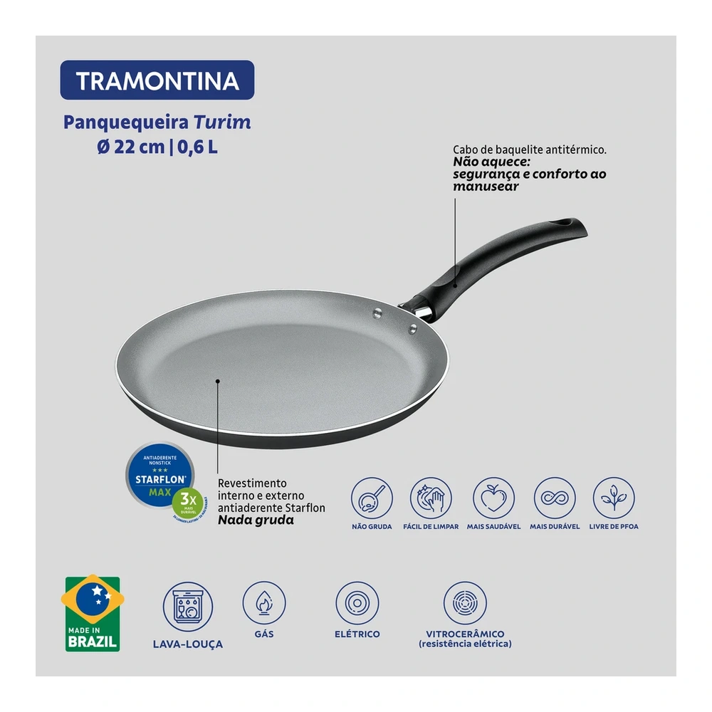PANQUEQUERA/TAPIOQUERA 22CM TURIM TRAMONTINA T202641 4