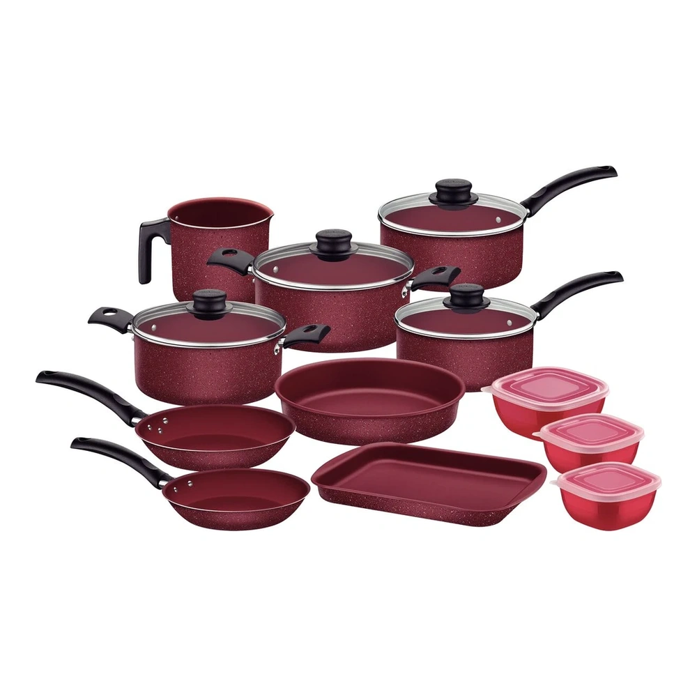 JUEGO DE COCINA 12 PZAS ROJO TRAMONTINA T27899V