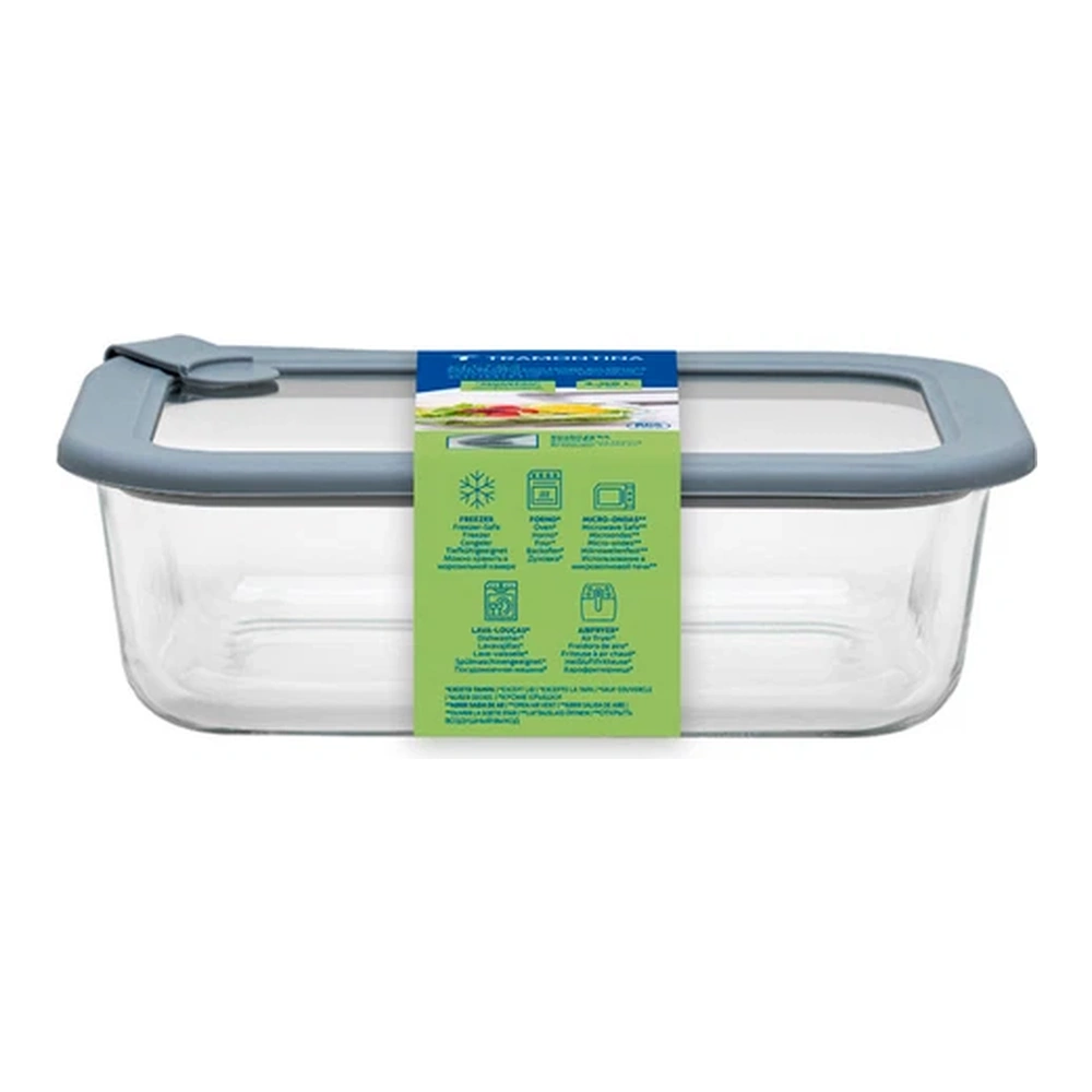 CONTENEDOR DE VIDRIO CON TAPA DE SLICONA TRAMONTINA T61227G 5