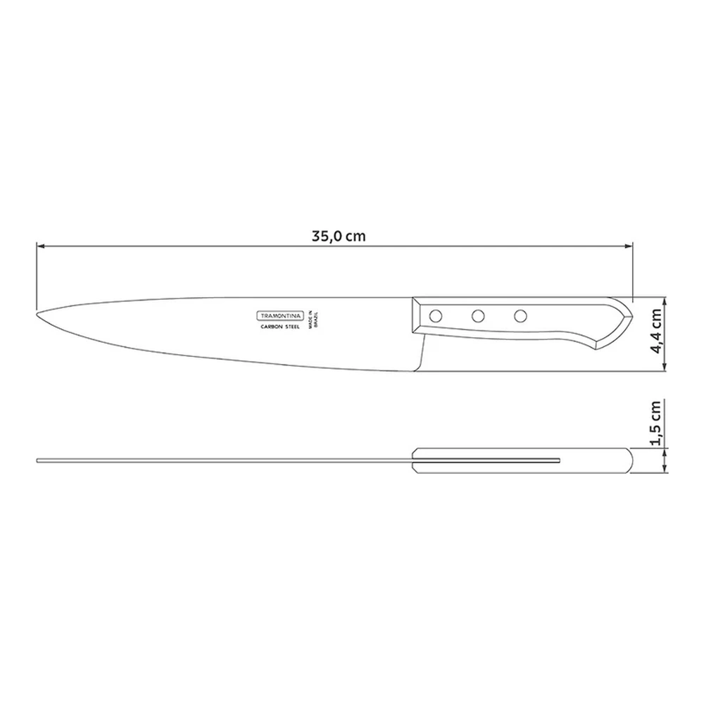 CUCHILLO COCINA 9 CARBON TRAMONTINA T229505 3