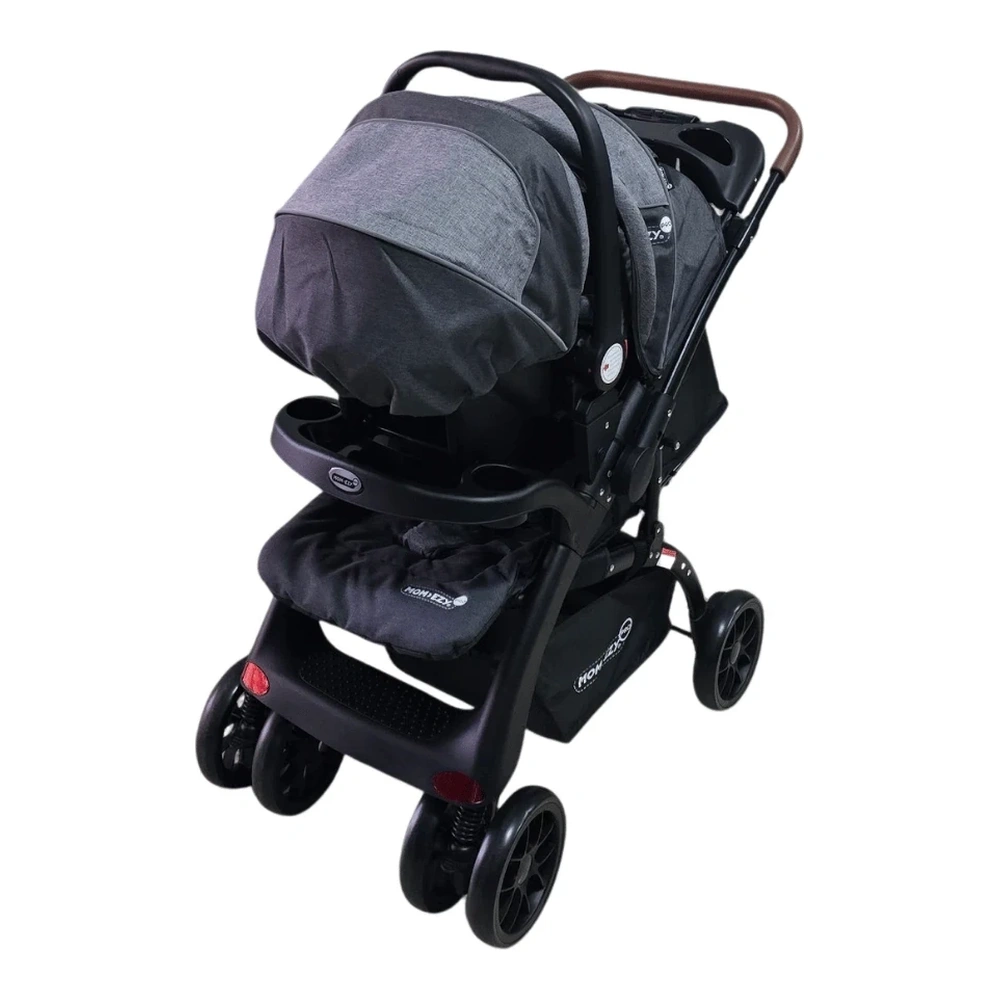 CARRITO MOM-EZY C/BABY SEAT NEGRO MEZ-13777L-BK 2