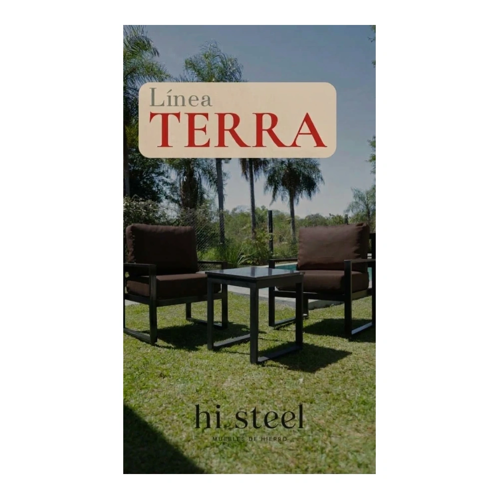 Juego de sofá Terra 2 cuerpos marrón