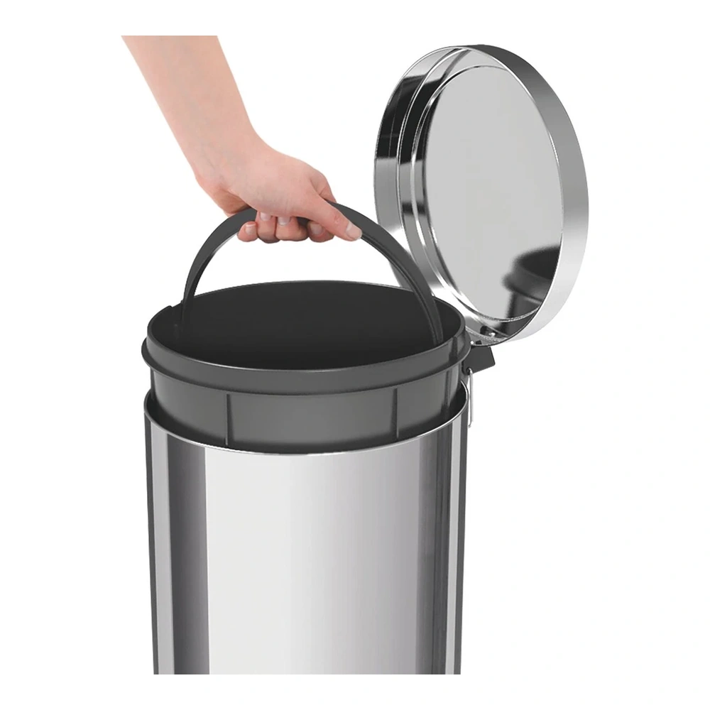 BASURERO ACERO INOX CON PEDAL 30 LIT TRAMONTINA T945385 3