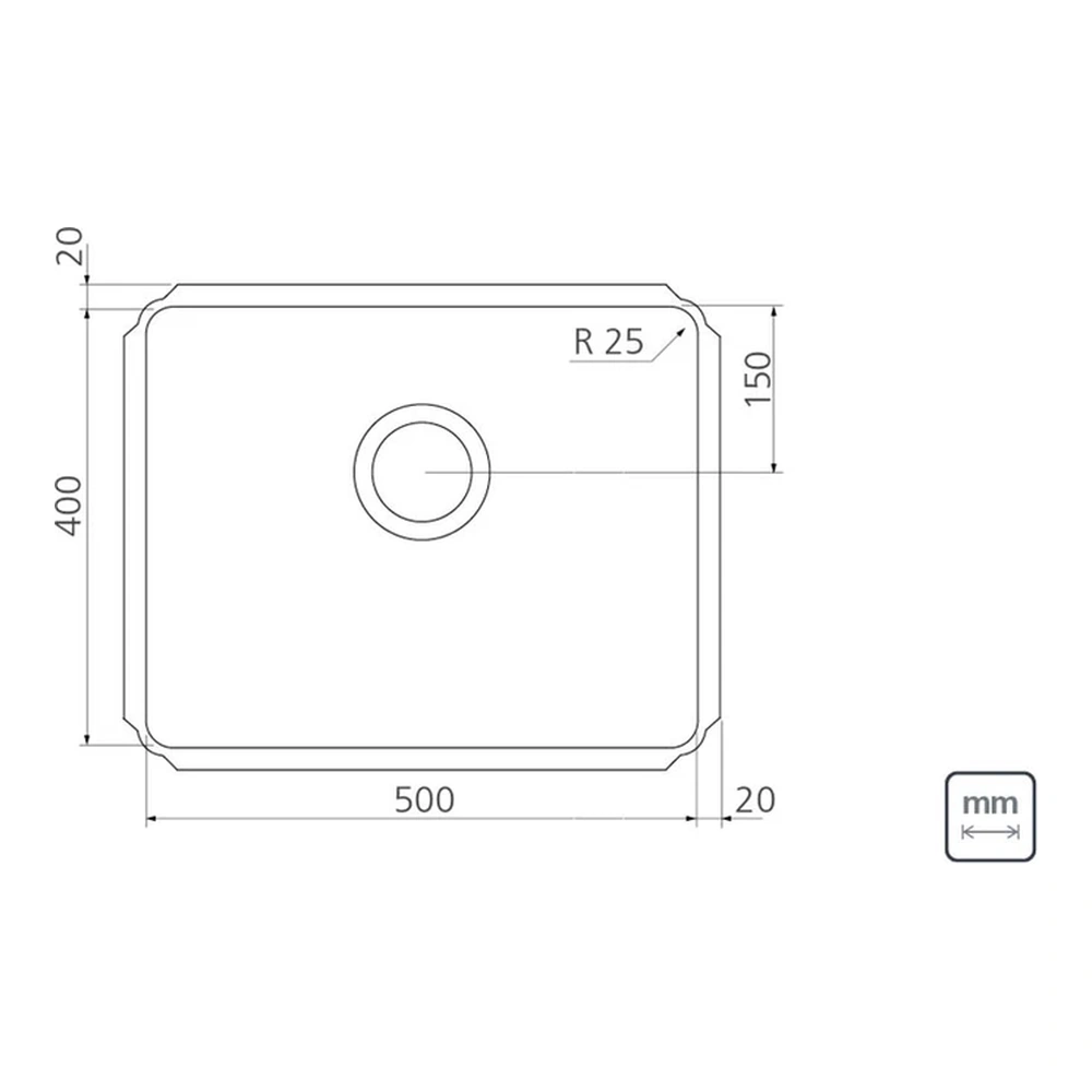 CUBETA PROF INOX 50X40X33 TRAMONTINA T940921 5