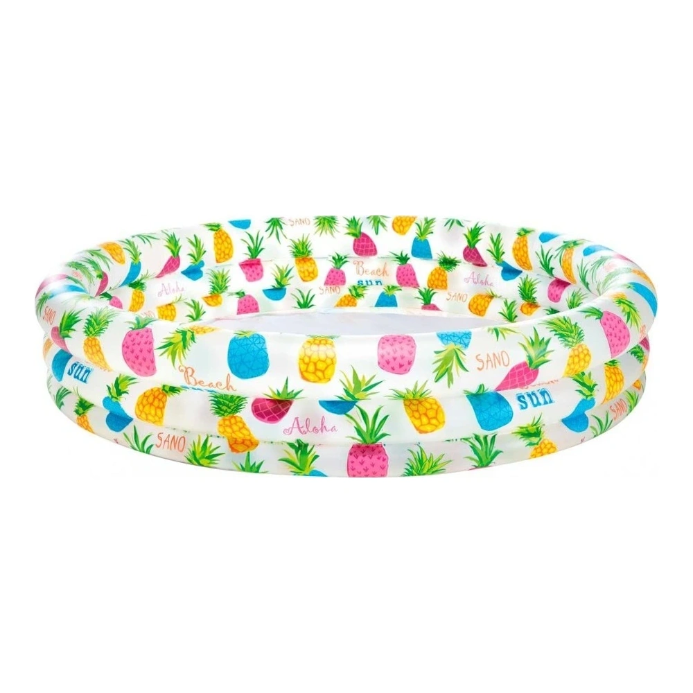 PISCINA INFLABLE REDONDA 2 ANILLOS INTEX 132X28CM C/DISEÑOS - 248L I59431