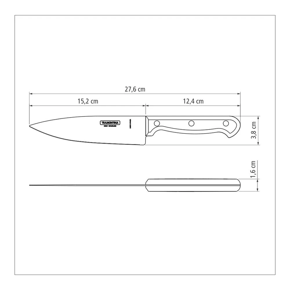 CUCHILLO CHEF 6 ULTRACORTE TRAMONTINA T238616 4