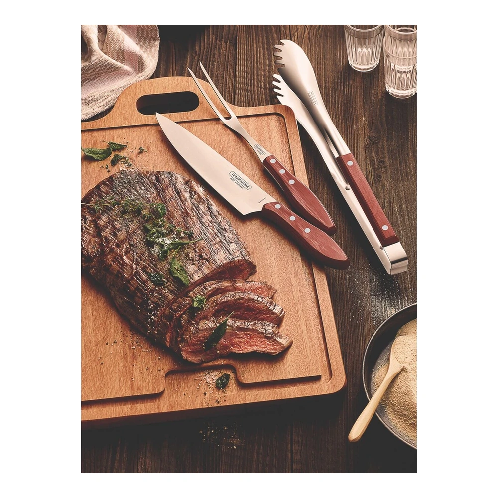 JUEGO   PARA ASADO 3 PZAS POLYOOD TRAMONTINA T211983 3