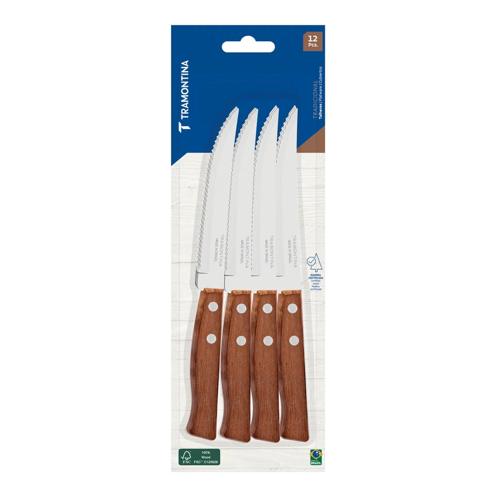 JUEGO  CUCHILLOS ASADO 12PZAS TRADIC TRAMONTINA T222001 4