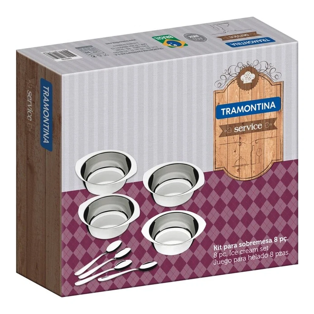 JUEGO  PARA POSTRE 8PZAS  SERVICE TRAMONTINA T644008 4