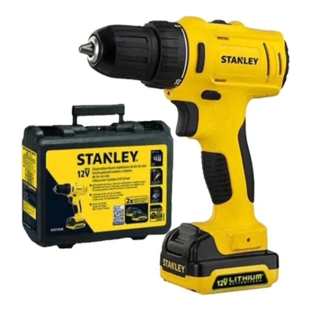 TALADRO/ATORNILLADOR PERCUTOR 12v Stanley SCH121S-10mm B06611