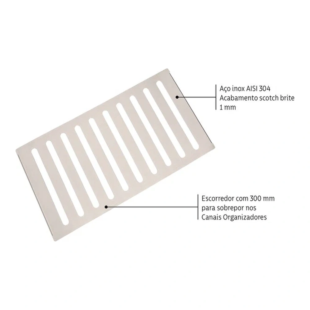 ESCURRIDOR INOX 30CM TRAMONTINA T945344 5