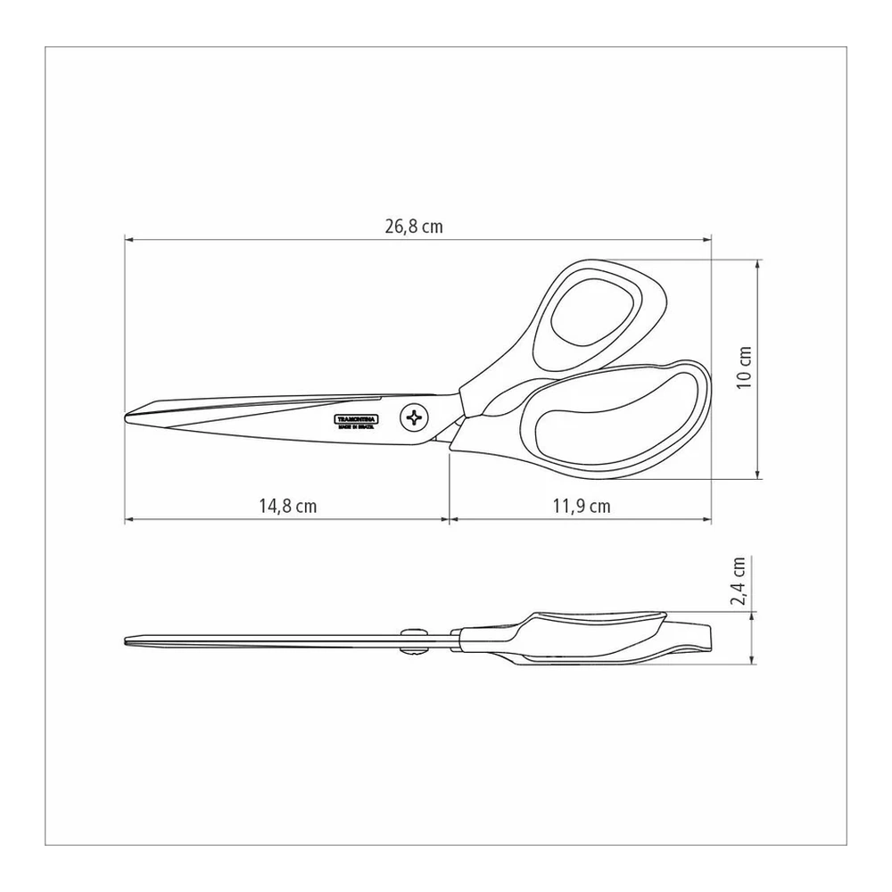 TIJERA PARA COSTURA 10 SUPERCORT TRAMONTINA T259253 4
