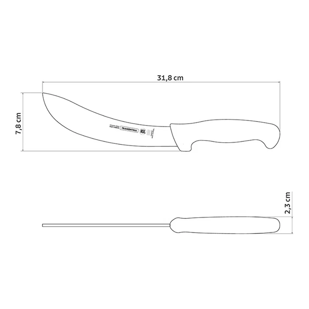 CUCHILLO DESPELLEJAR 7 PROFESIONAL TRAMONTINA T246062 3