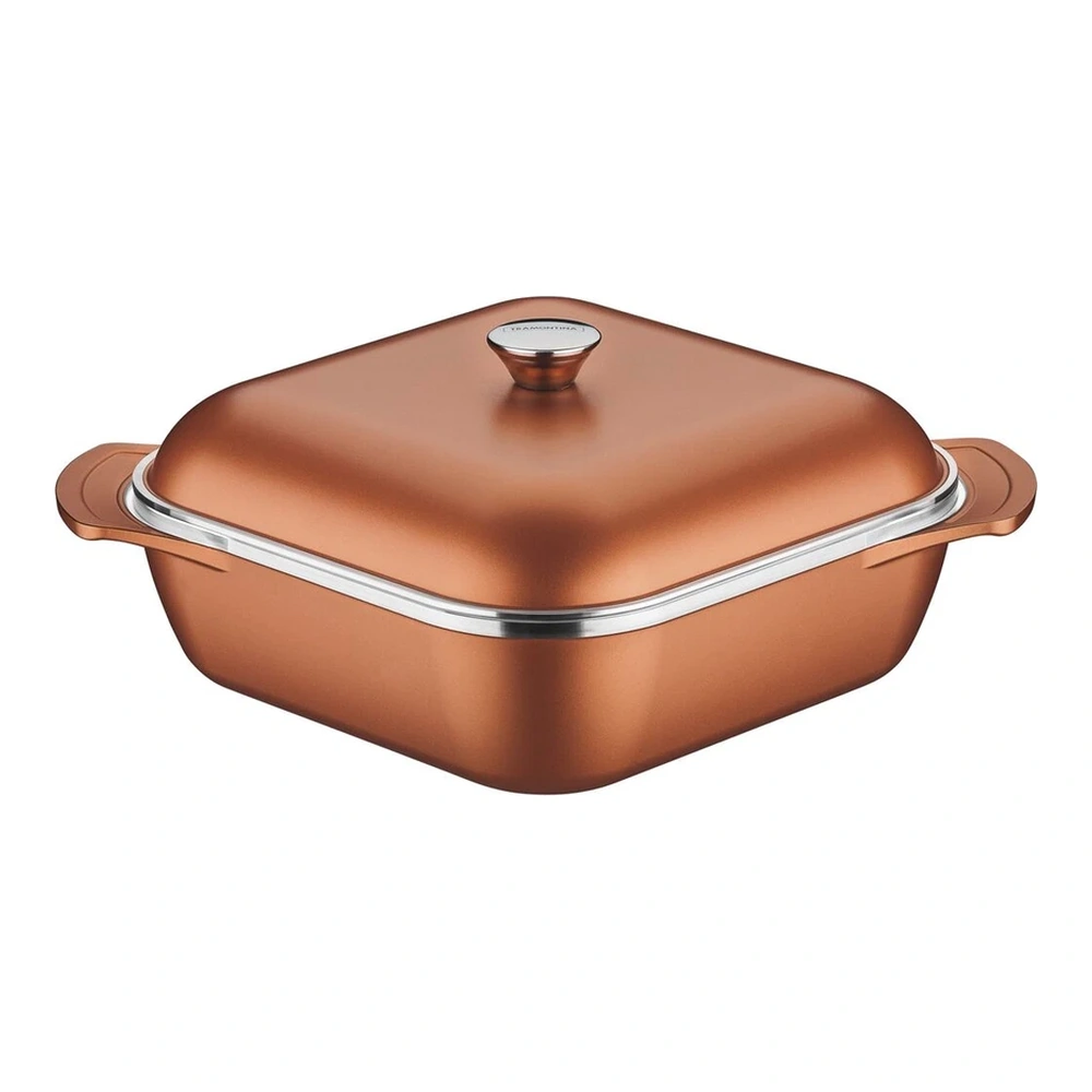 CACEROLA CUADRADA 28CM LYON TRAMONTINA T209633 2