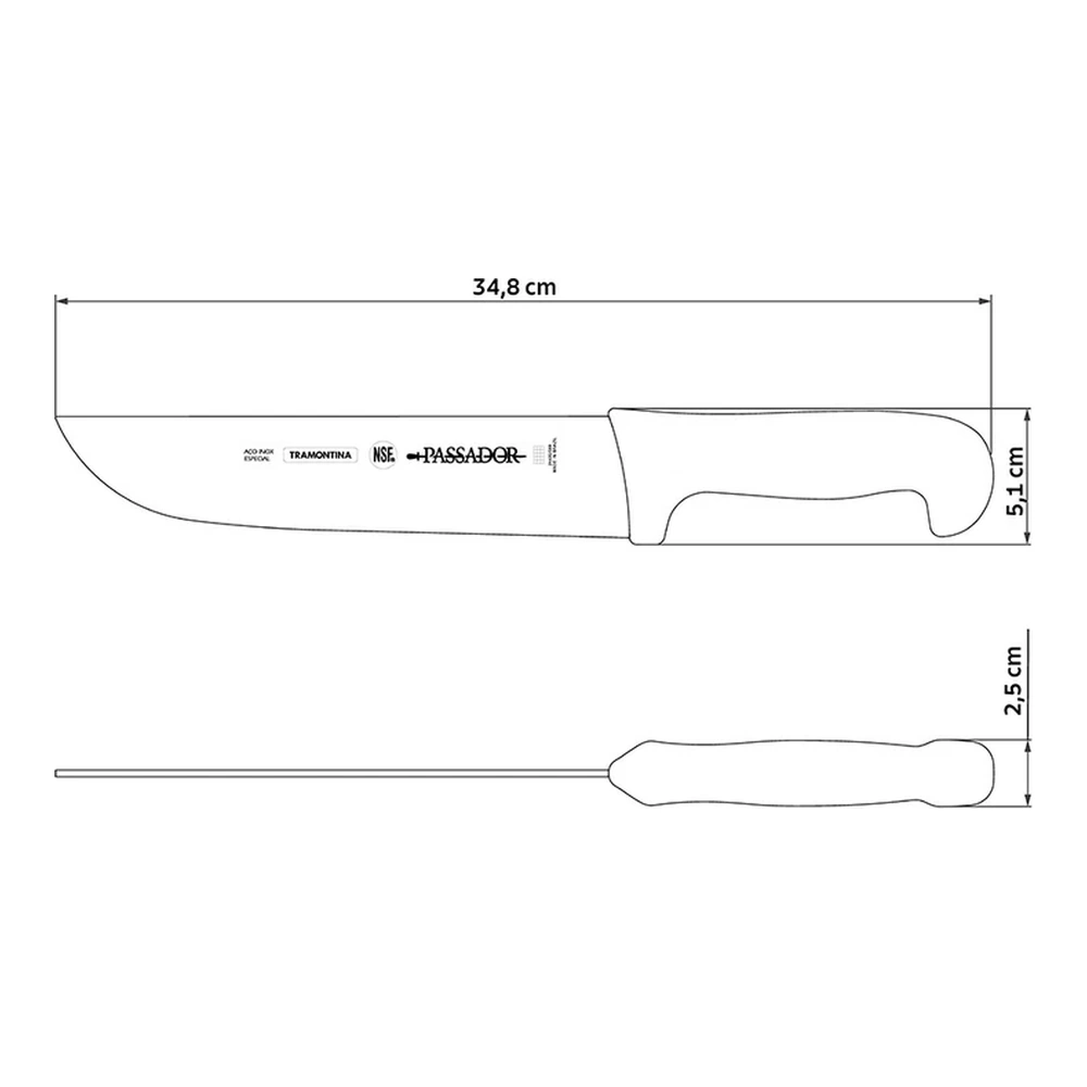 CUCHILLO ASADOR 8 PROFESIONAL TRAMONTINA T244211 3