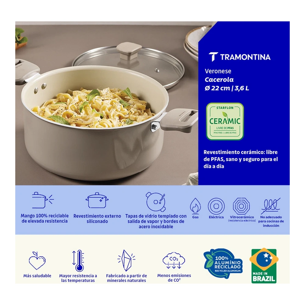 CACEROLA 22 CM VERONESE TRAMONTINA T286232 3