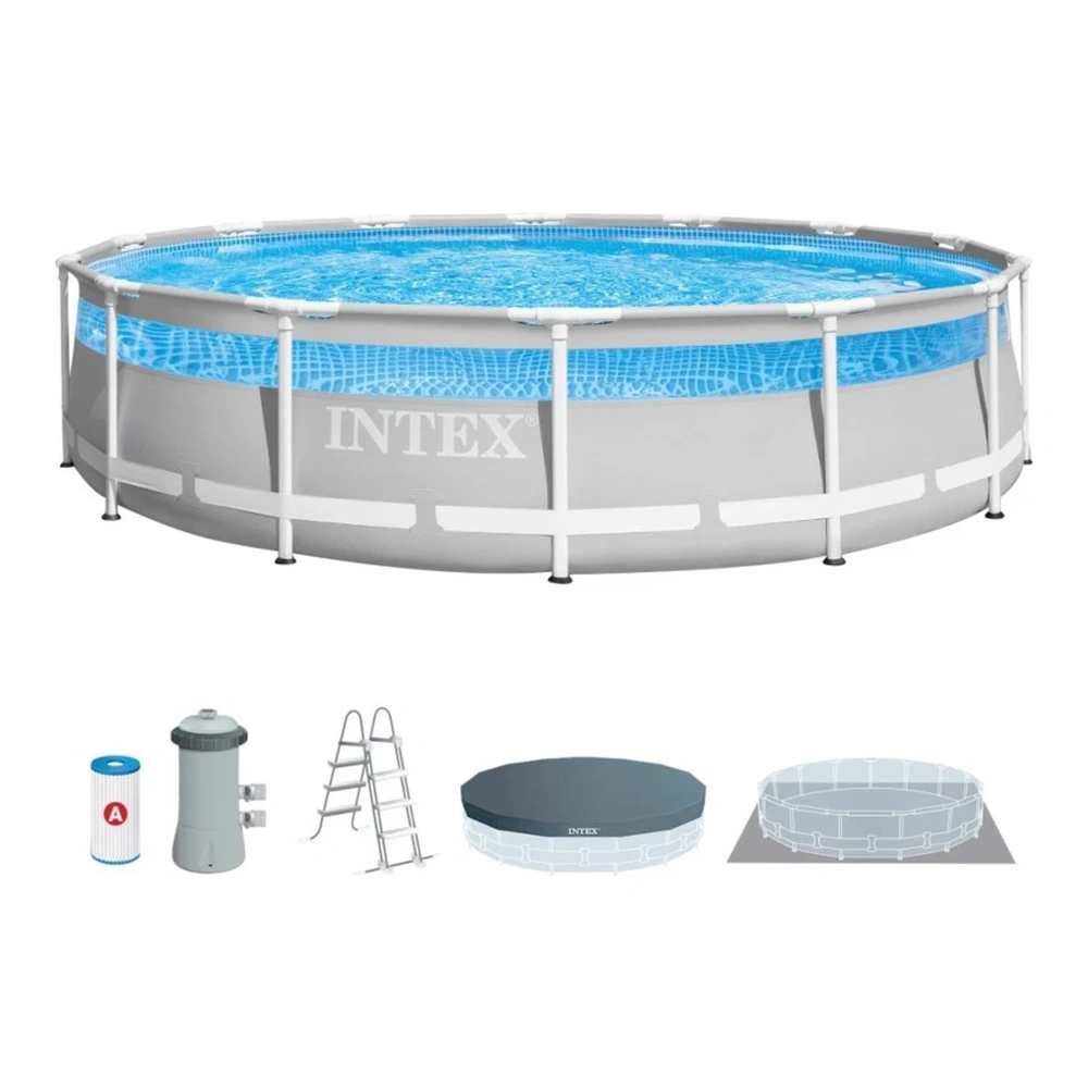 JUEGO DE PISCINA PREMIUM CON MARCO PRISMA CLEARVIEW DE 4.27MX1.07M de 12.706 litros CON FILTRO C1000 TIPO A I26722