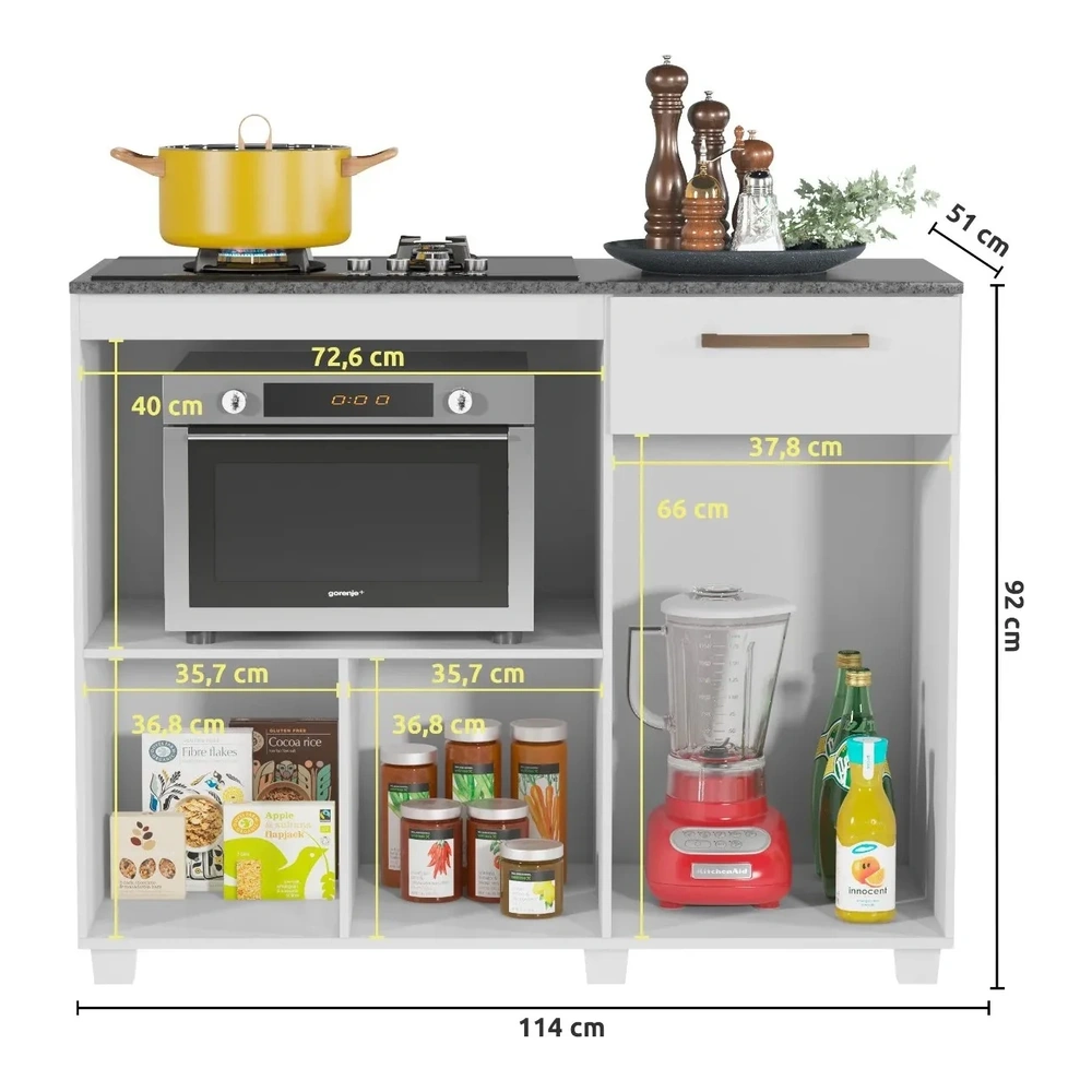 BALCON COOKTOP MOVELMAX GOLD BLANCO 3