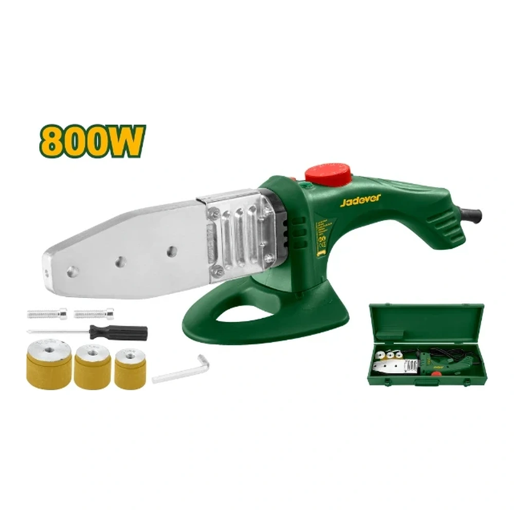 Termofusor 800w (20-32mm) + Acc. Jadever Maletin
