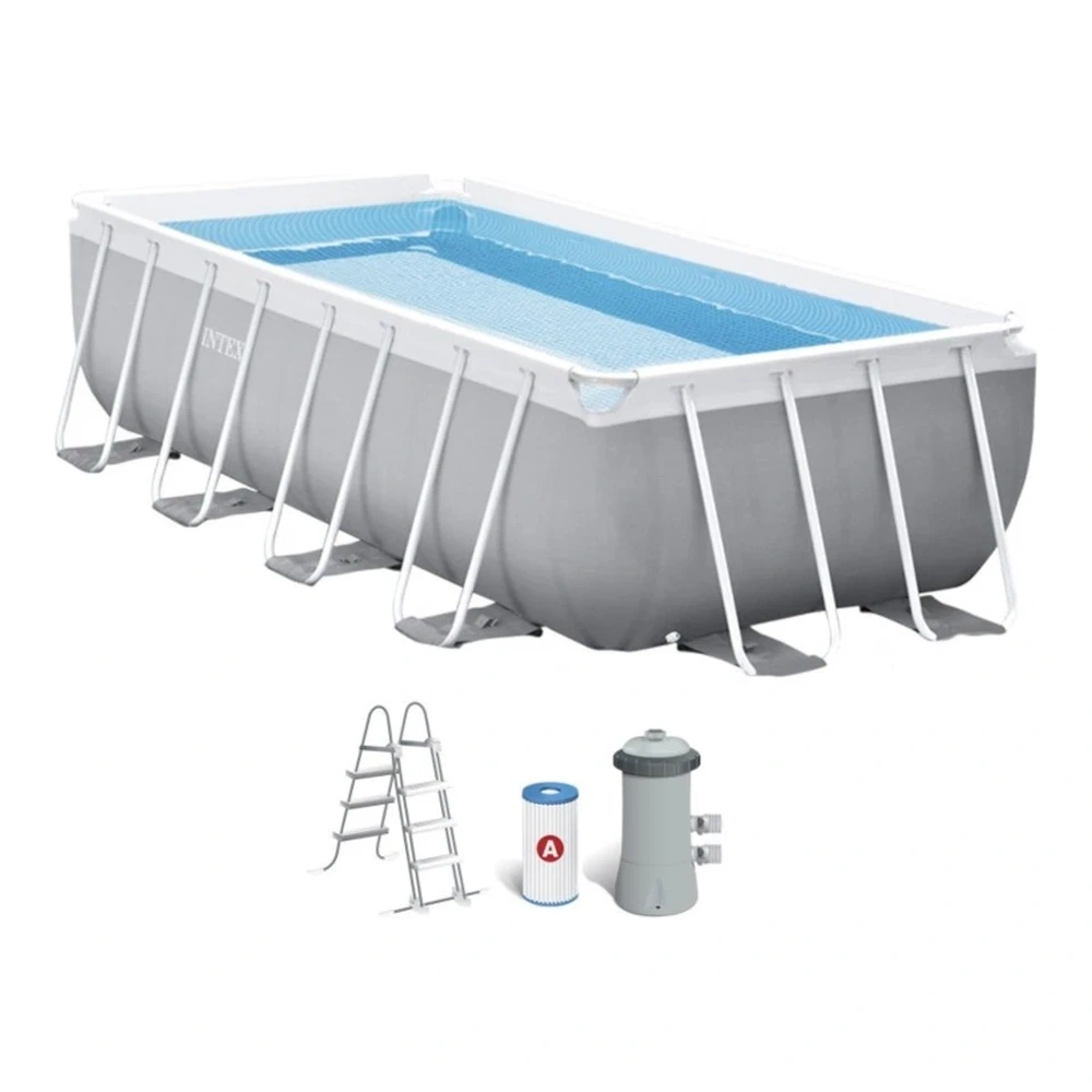 PISCINA RECTANGULAR CON MARCO PRISMA 4M X 2M X 1M DE 6.836 LITROS CON FILTRO C1000 TIPO A I26788