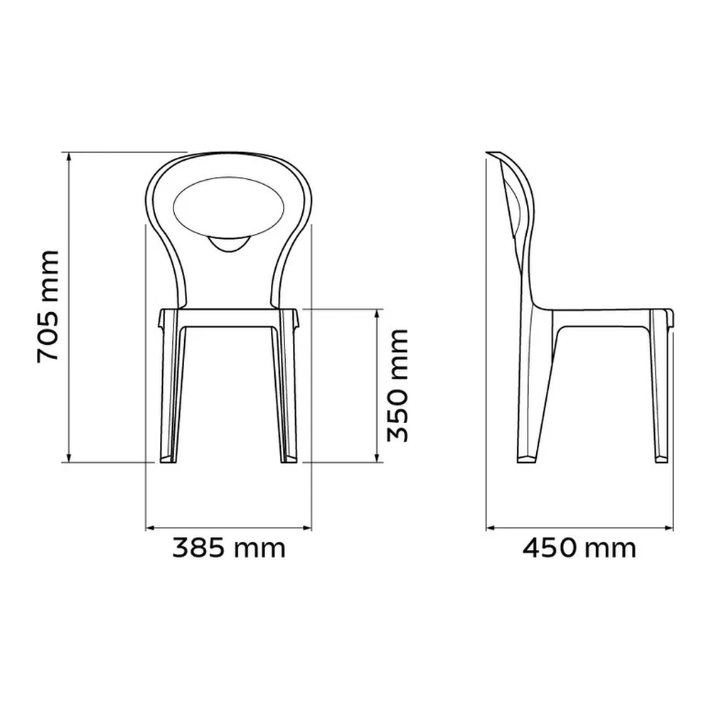 SILLA VICE ROSA TRAMONTINA T922706 5