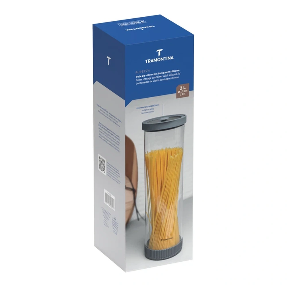 CONTENEDOR DE VIDRIO CON TAPA TRAMONTINA T61227D 5