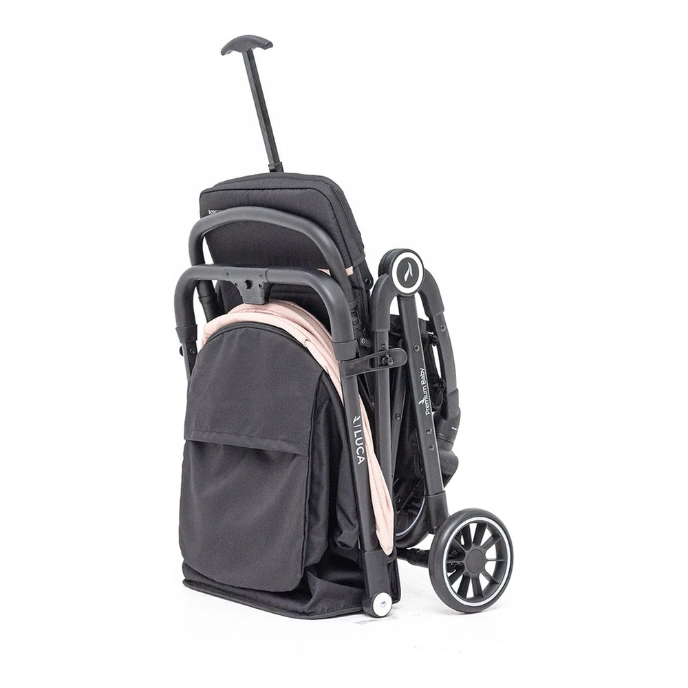 CARRITO PREMIUM BABY COMPACTO LUCA TIPO MALETA ROSA 5