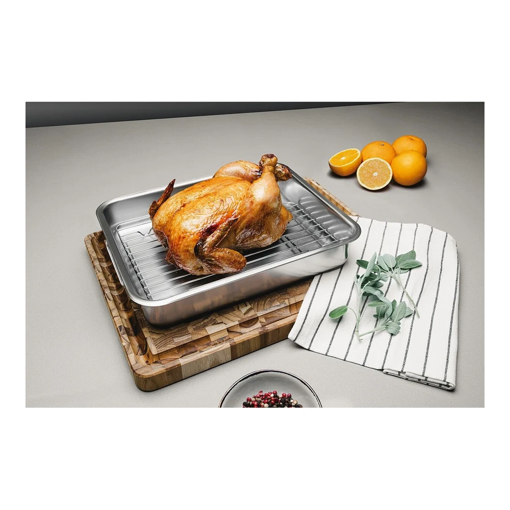 FUENTE PARA  HORNEAR CON PARRILLA TRAMONTINA T614091 5