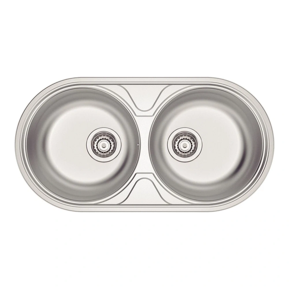 CUBETA DUPLA REDONDA INOX 84X44X15,2  ES TRAMONTINA T940352 2