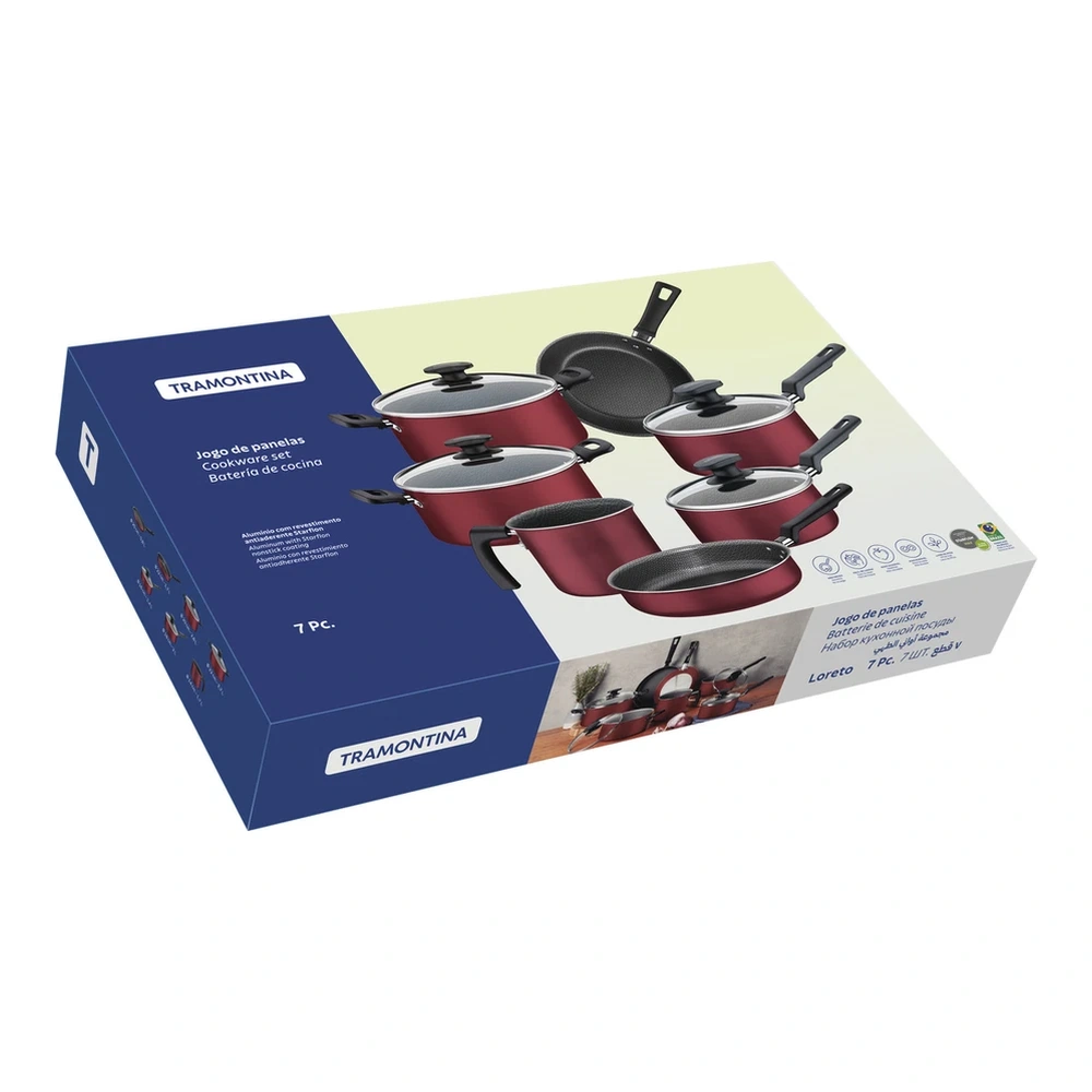 JUEGO DE COCINA 7PZAS LORETO TRAMONTINA T20399B 5