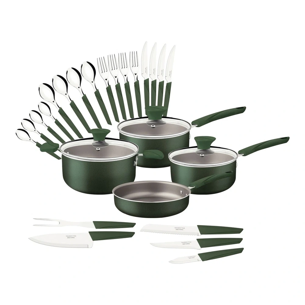 JUEGO DE COCINA 25 PIEZAS LYF TRAMONTINA T283996 2