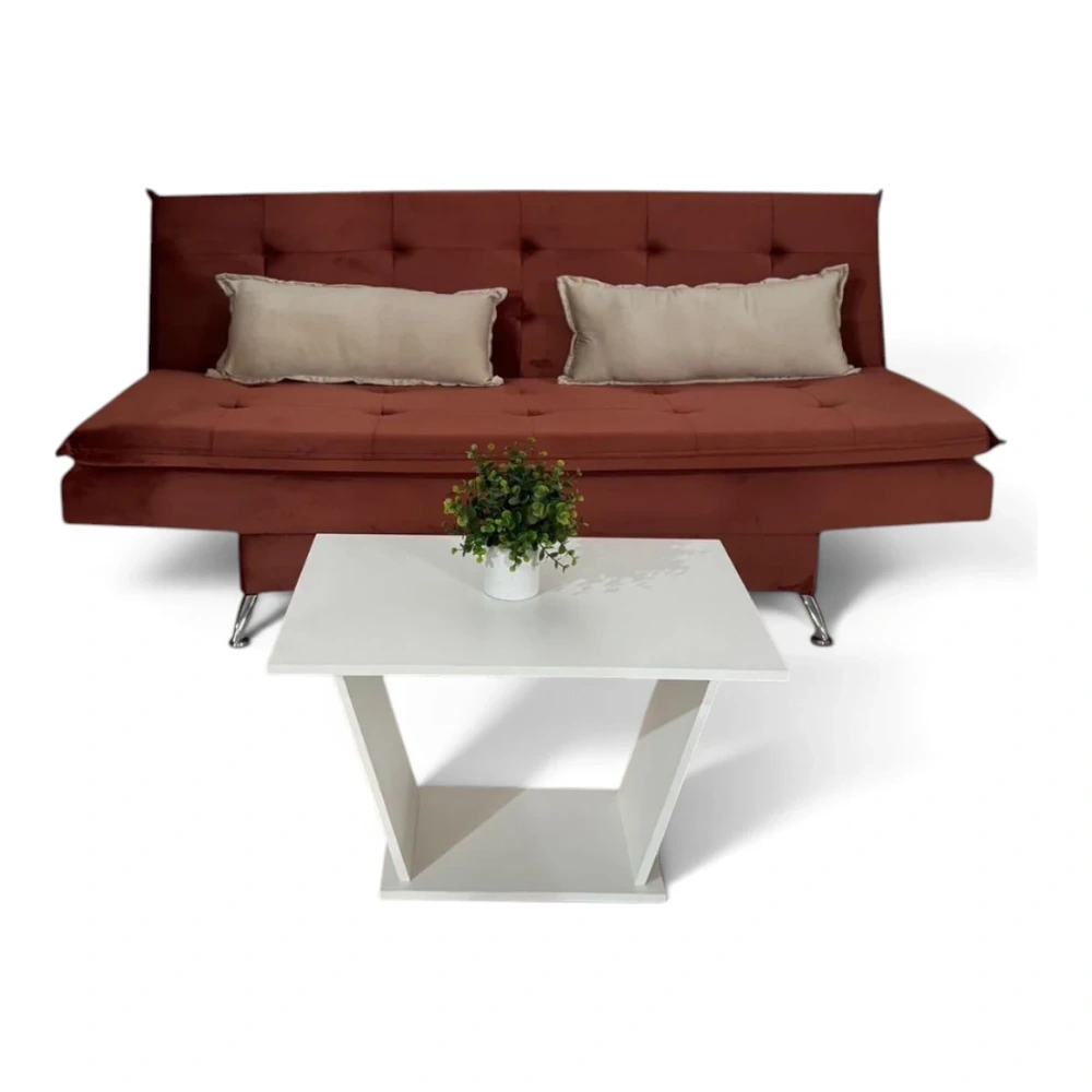 Sofá Cama Unanime Itapua Terracota