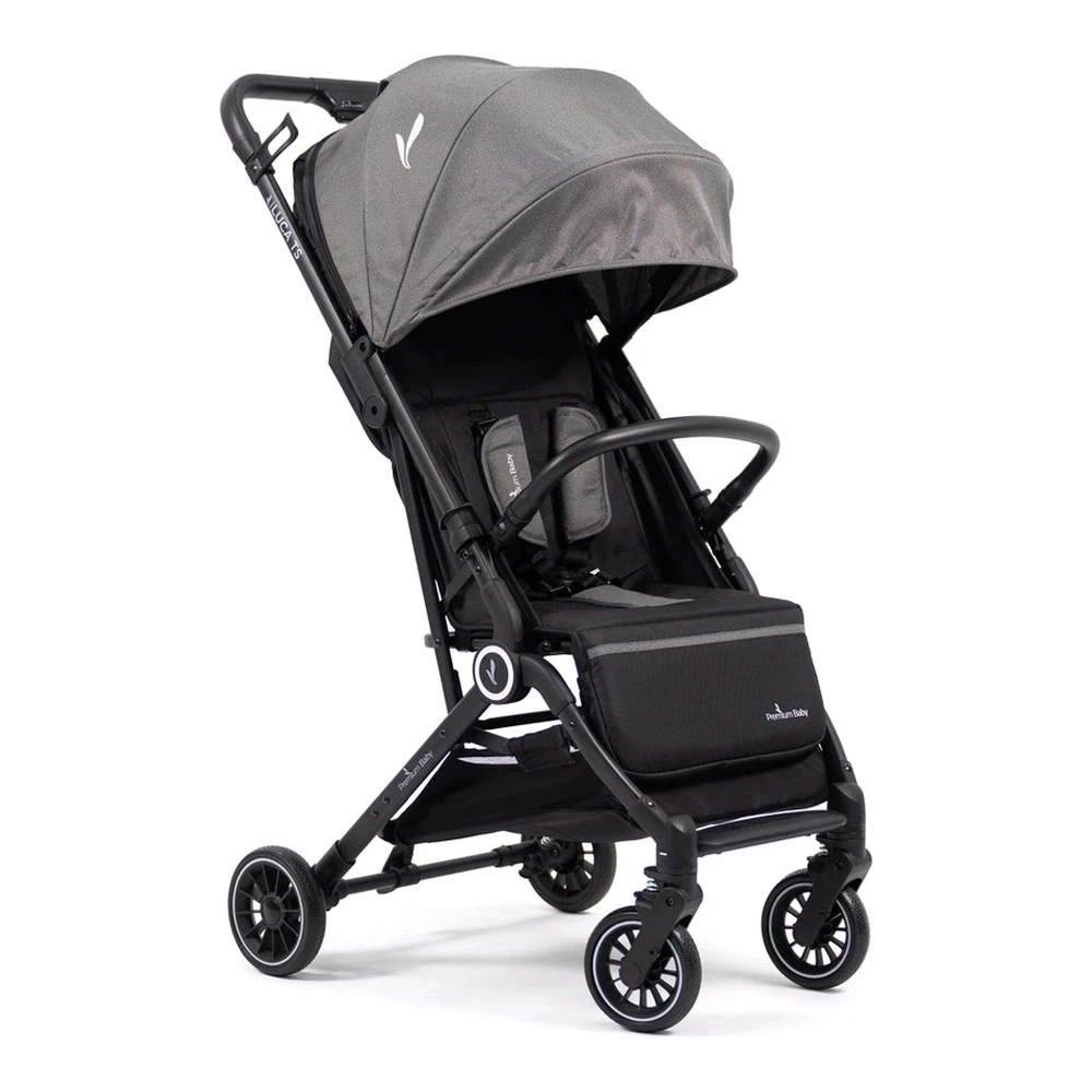 CARRITO PREMIUM BABY COMPACTO TIPO MALETA CON BABY SEAT LUCA GRIS 2