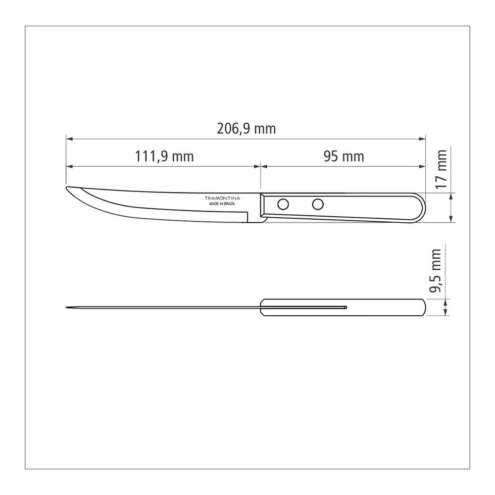 JUEGO  TENEDORES MESA 12 PZAS DYNAMARILLOIC TRAMONTINA T22302 5