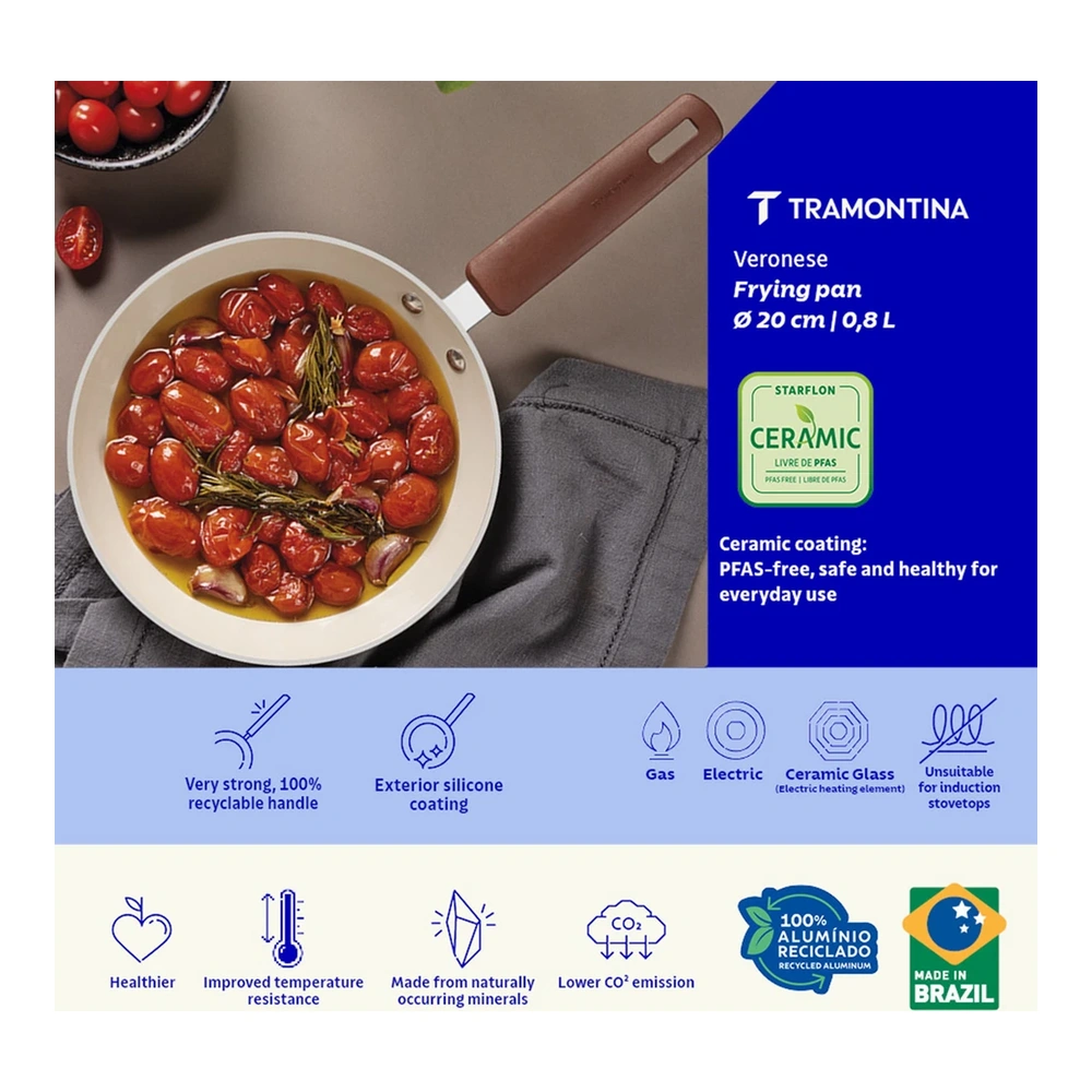 SARTEN 20 CM VERONESE TRAMONTINA T286204 4